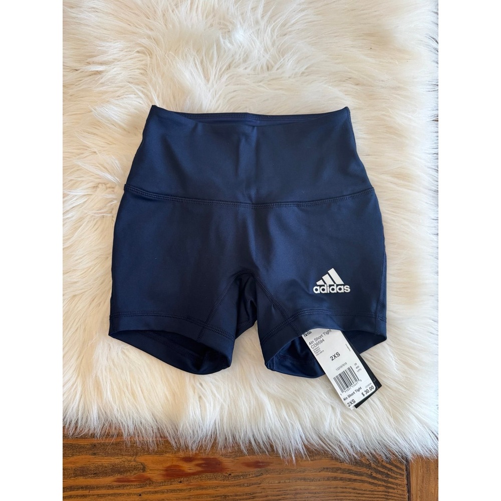 Adidas 4in short tight navy 2xs NWT